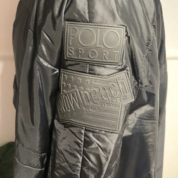POLO RALPH LAUREN BLACK OUT SNOW BEACH PONCH